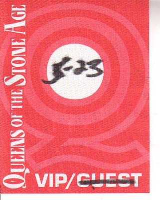 Backstage Pass from May 23, 2001